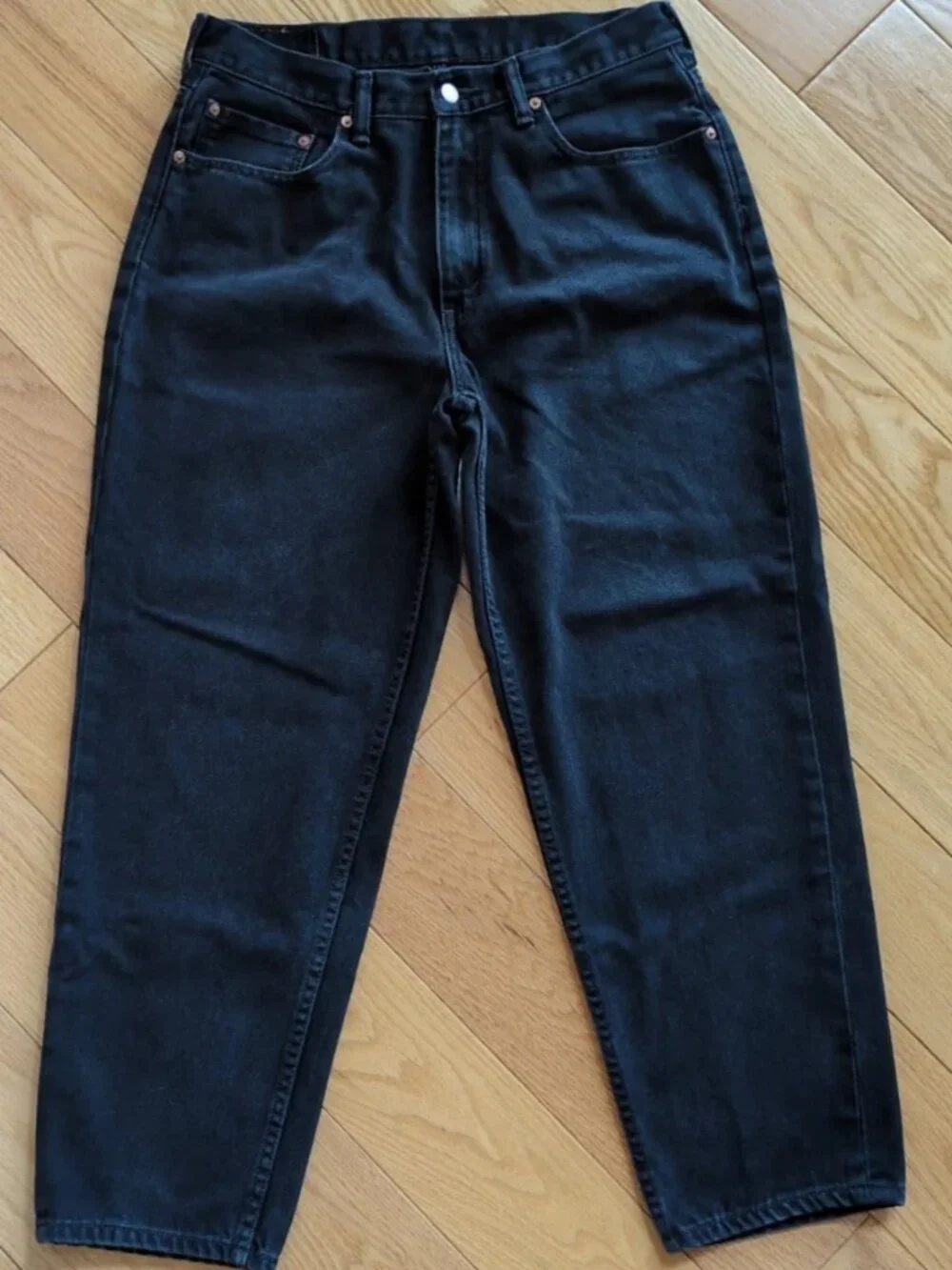 Vintage Levis 560 Jeans Mens 34x30 (Measured 32x29) Black Loose Fit Tapered Leg